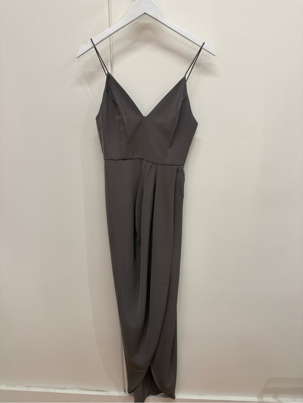 Shona Joy Grey V-Neck Dress